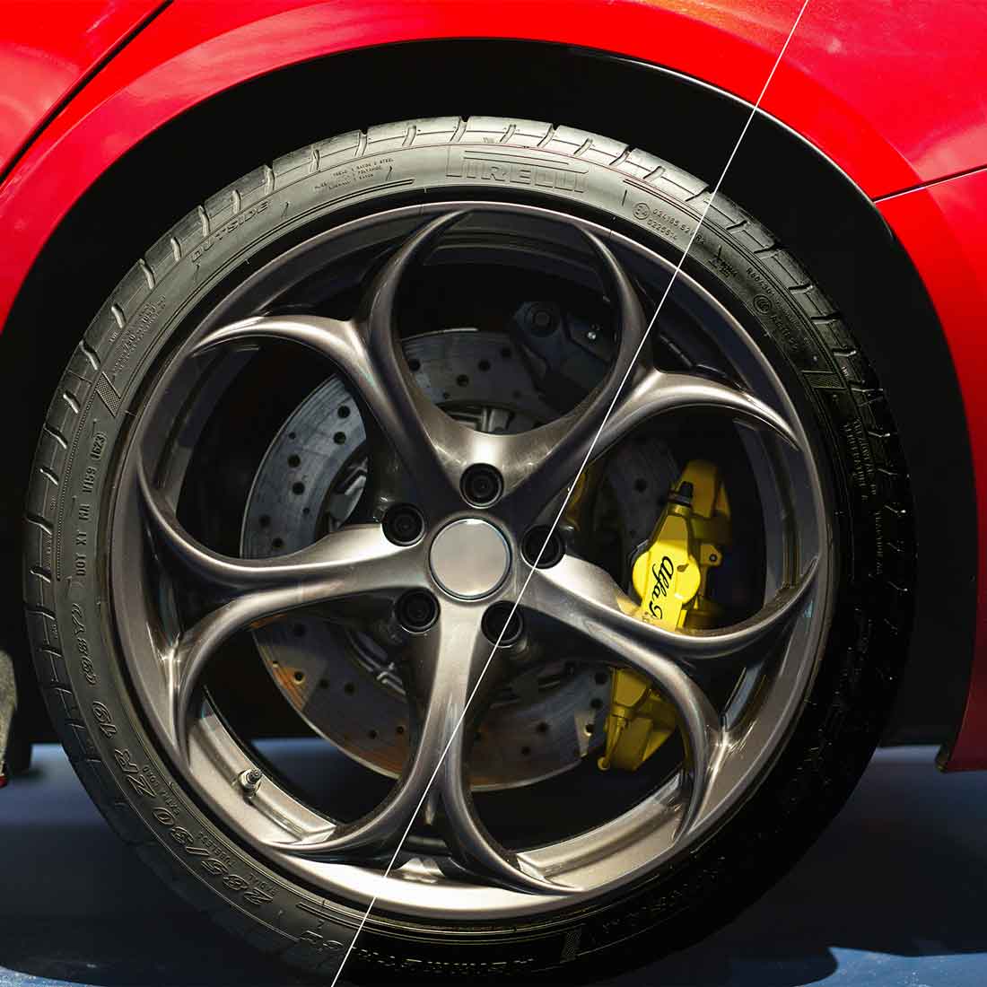 Sprej na pneumatiky pre lesk